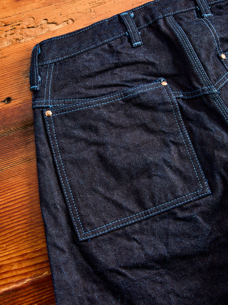 131 "Woad Overdye" 16oz Selvedge Denim - Lost Jeans Fit