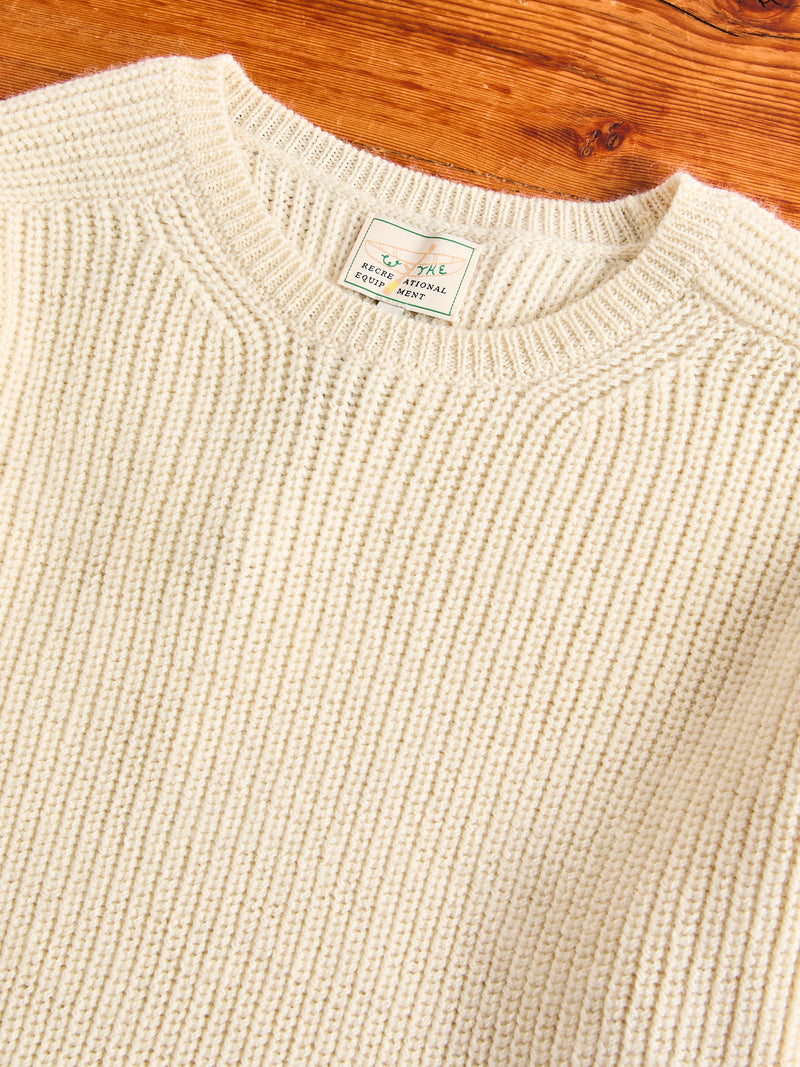 Highland Shakerknit Sweater in Cream