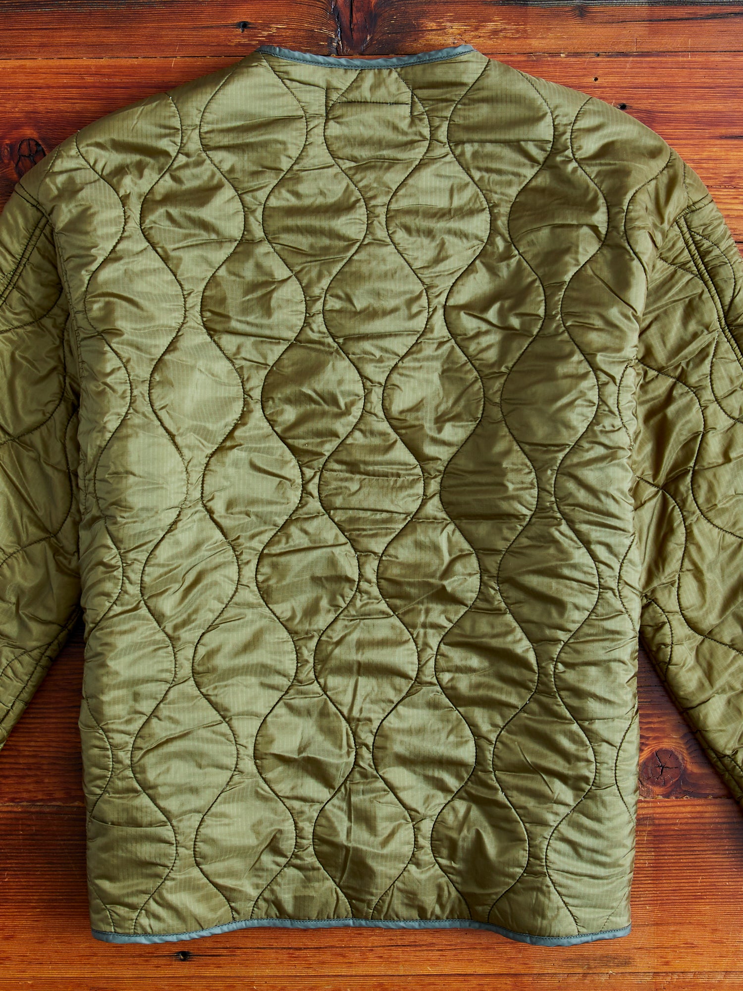 Quilted Boa Liner Jacket in Khaki – Blue Owl Workshop
