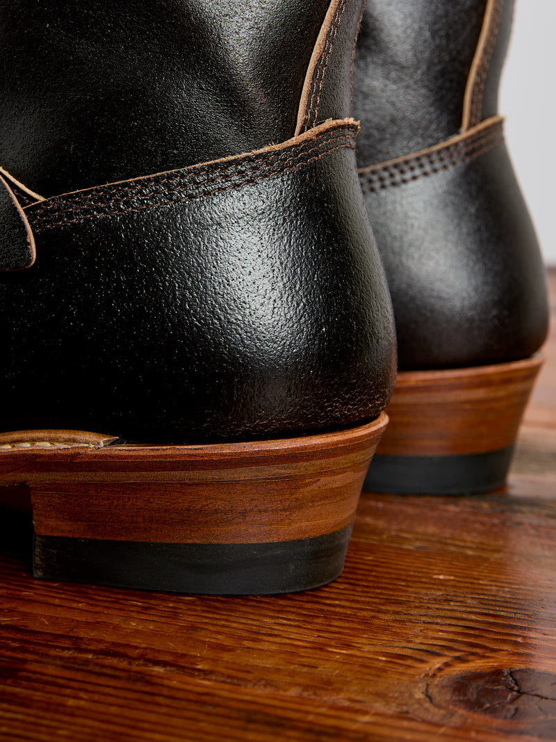 Wabash Engineer Boot in Horween Waxed Flesh Dark Brown