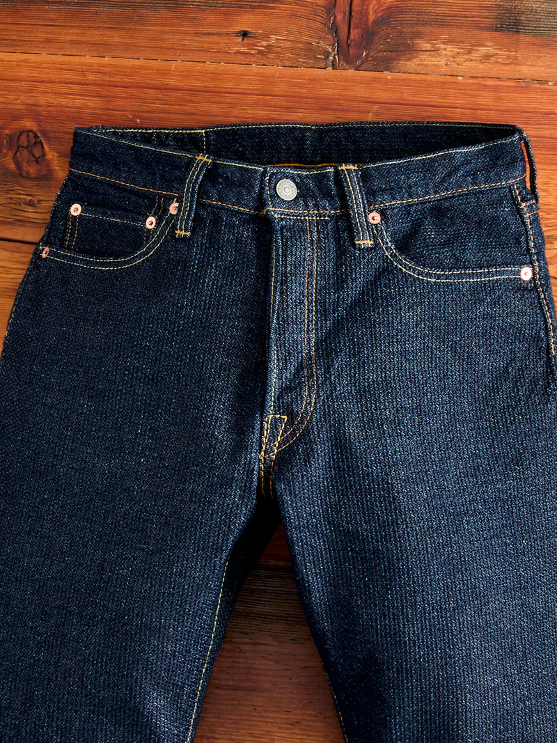 1170-1-ID Indigo Sashiko Denim - Regular Straight Fit