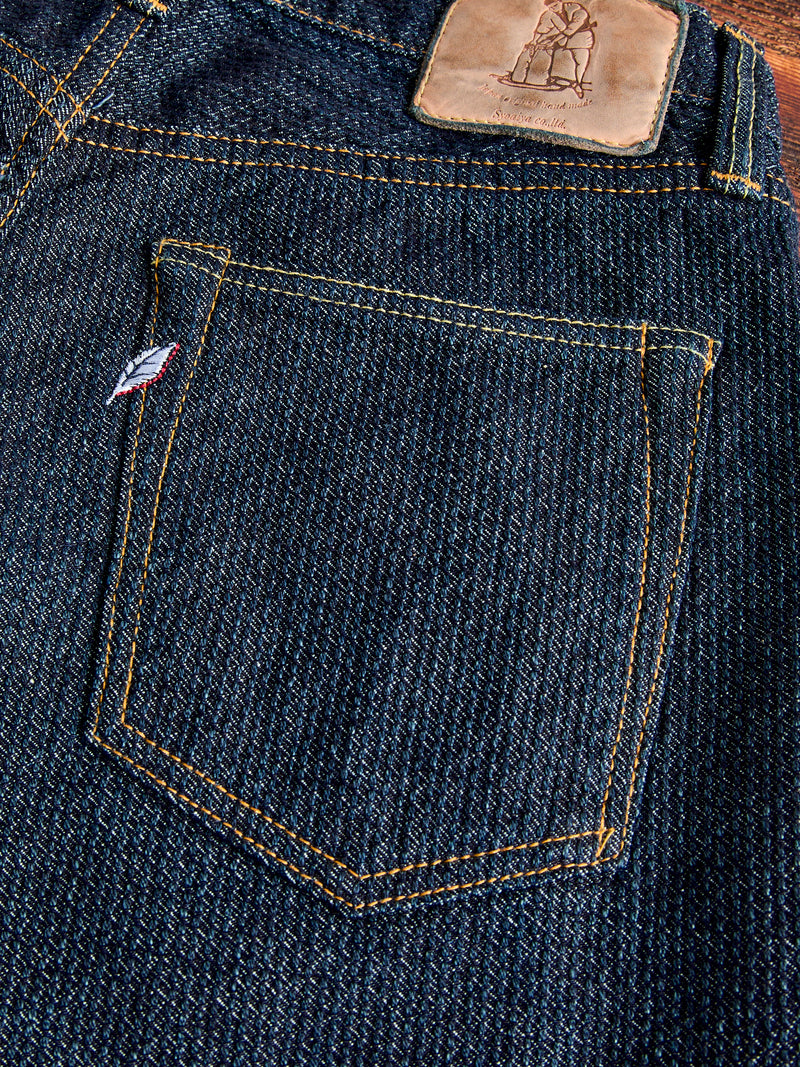 1170-1-ID Indigo Sashiko Denim - Regular Straight Fit