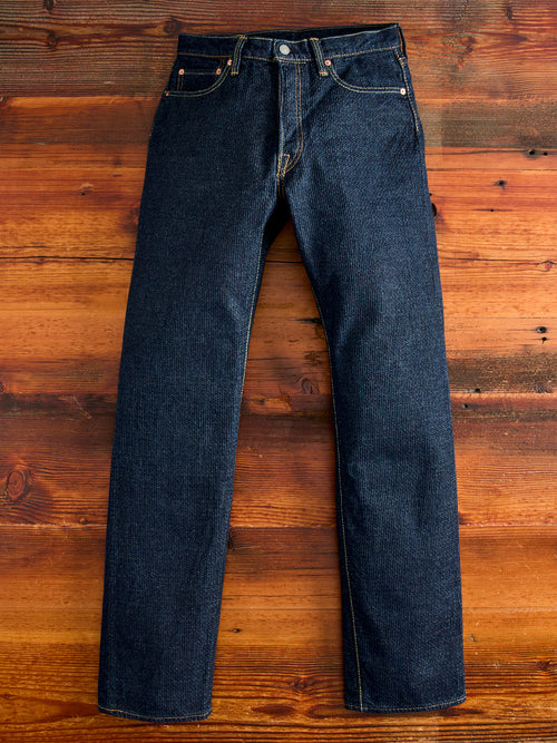 1170-1-ID Indigo Sashiko Denim - Regular Straight Fit