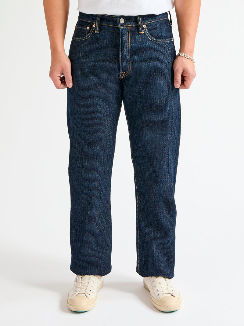 1170-1-ID Indigo Sashiko Denim - Regular Straight Fit