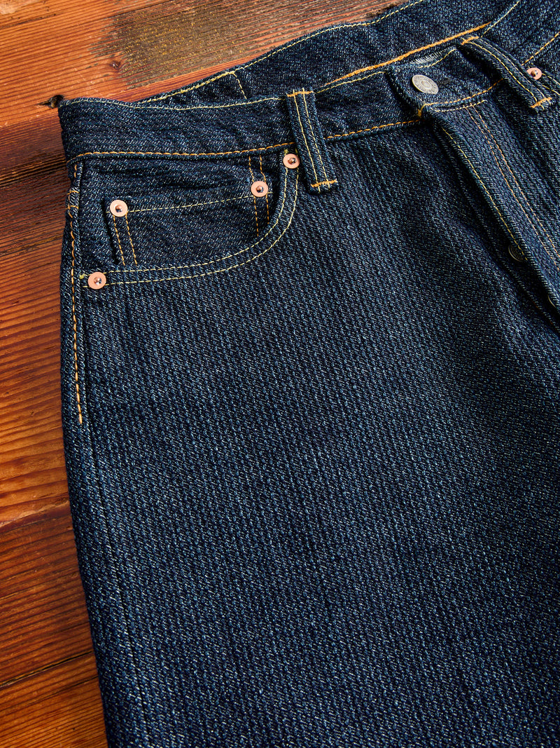 1170-1-ID Indigo Sashiko Denim - Regular Straight Fit