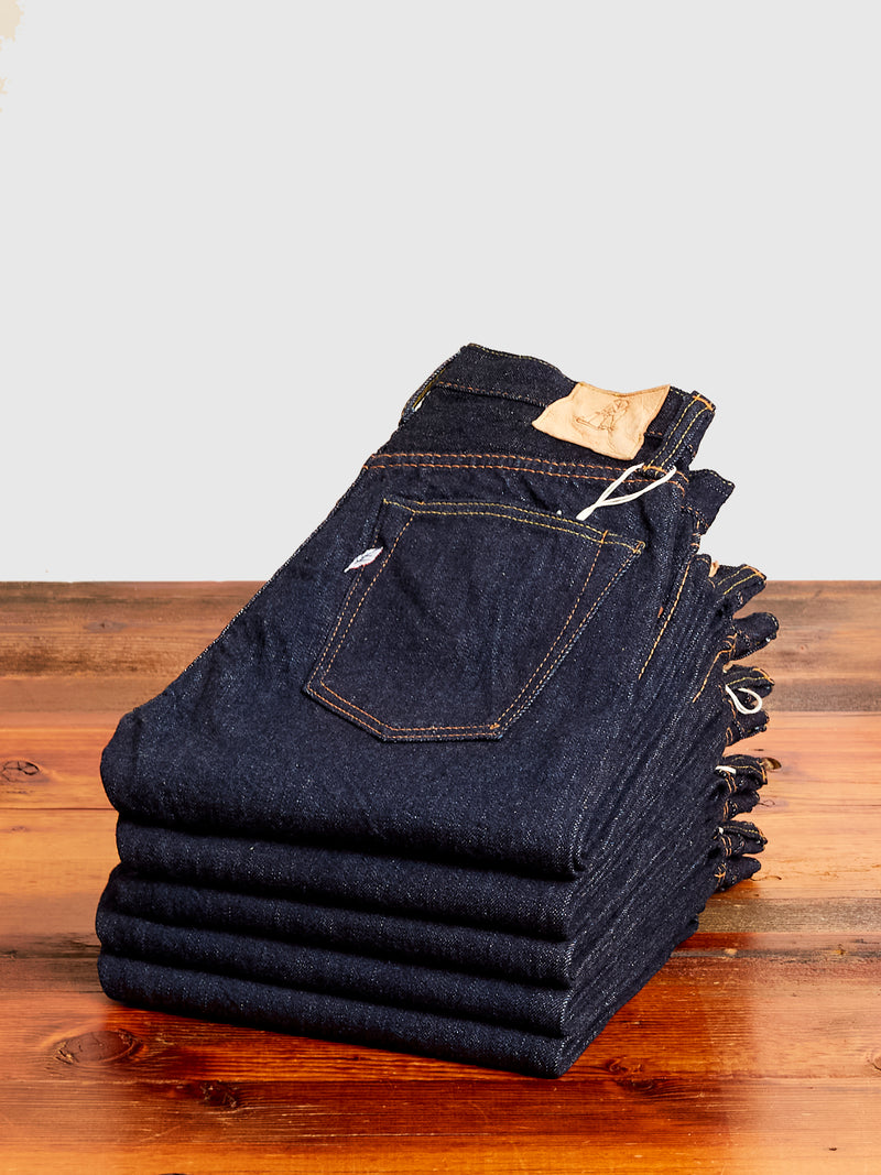 XX-005 14oz Rinsed Selvedge Denim - Slim Straight Fit