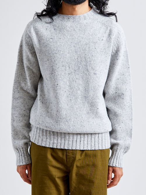 "Terry" Wool Sweater in Silver