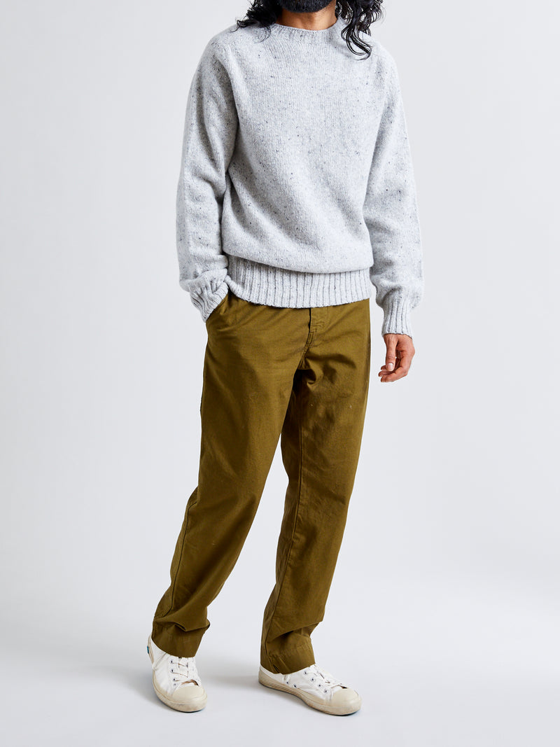 "Terry" Wool Sweater in Silver