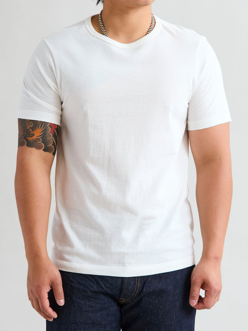 1950s "Good Originals" 5.5oz Loopwheel T-Shirt in White