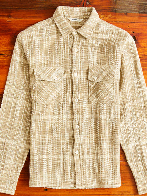 Crosscut Flannel in Alabaster Jacquard