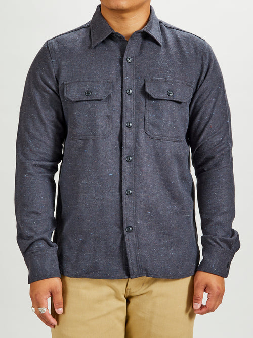 "Field Shirt" in Grey Rainbow Nep