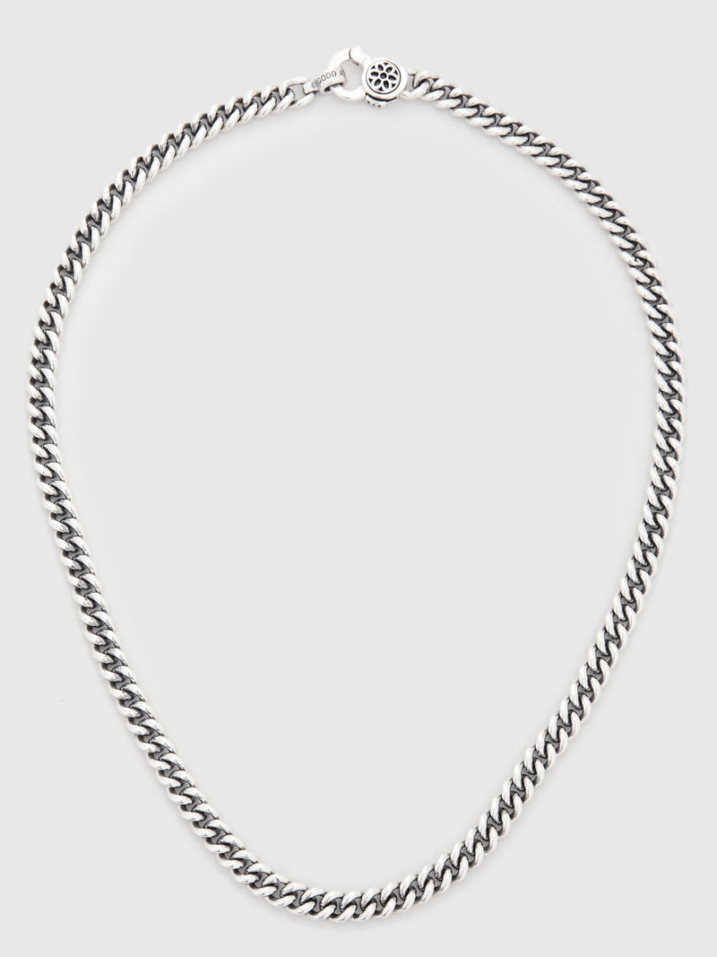 Curb Chain Necklace Size A in Sterling Silver