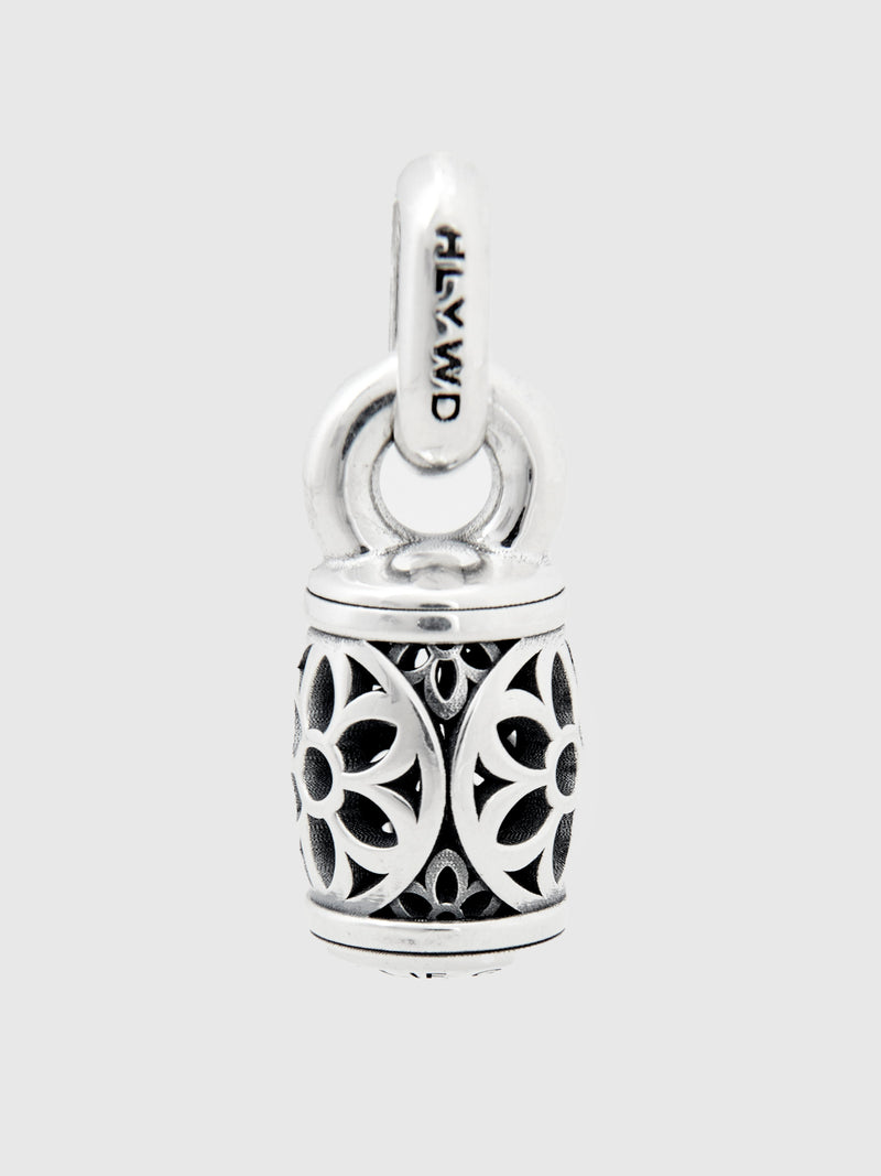 Baby Barrel Pendant in Sterling Silver