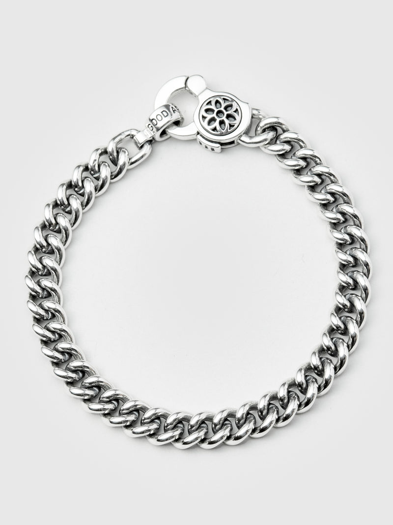 Curb Chain Bracelet Size A in Sterling Silver