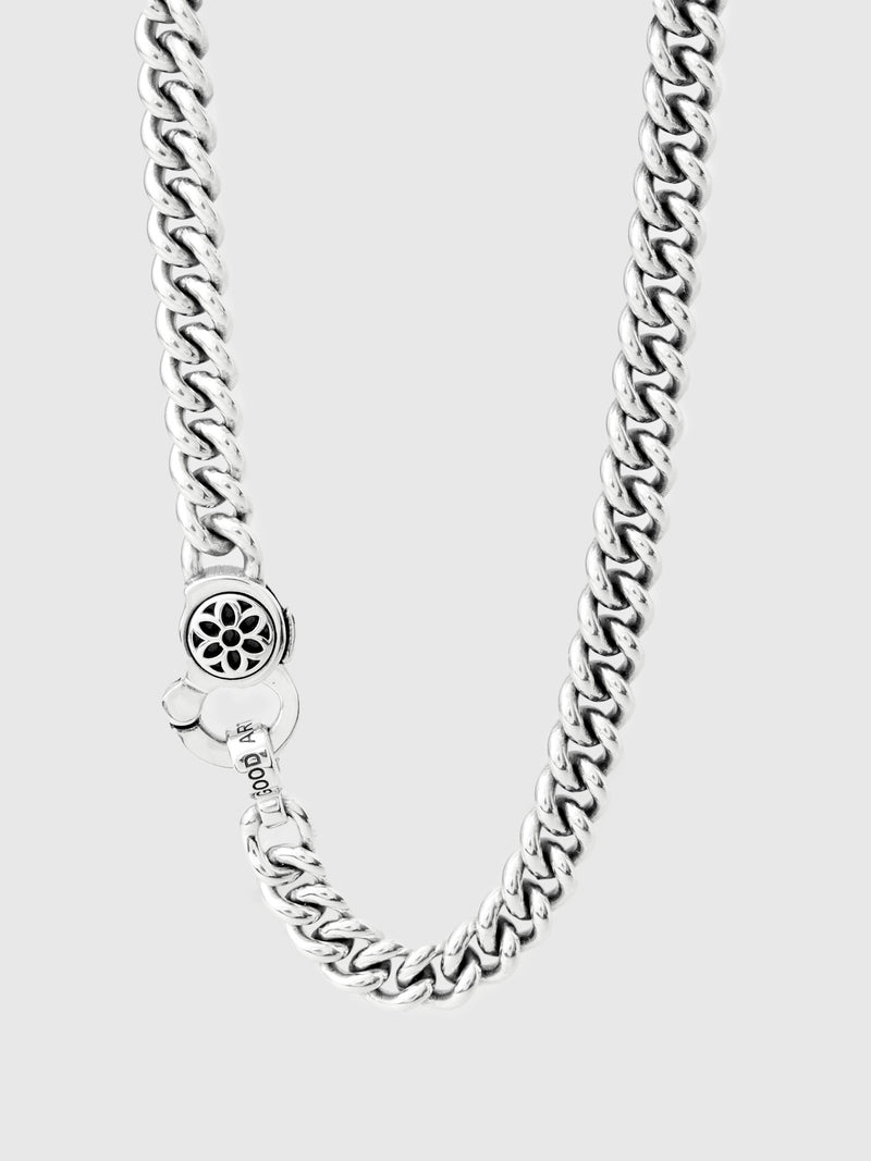 Curb Chain Necklace Size A in Sterling Silver