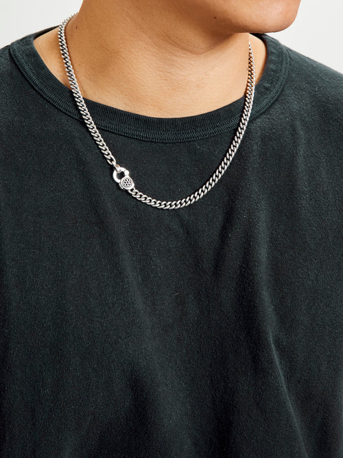 Curb Chain Necklace Size AA in Sterling Silver