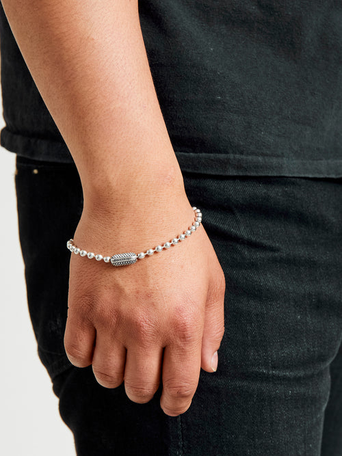 Goosebumps Ball Chain Bracelet in Sterling Silver