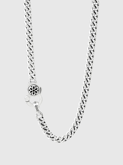 Curb Chain Necklace Size AA in Sterling Silver