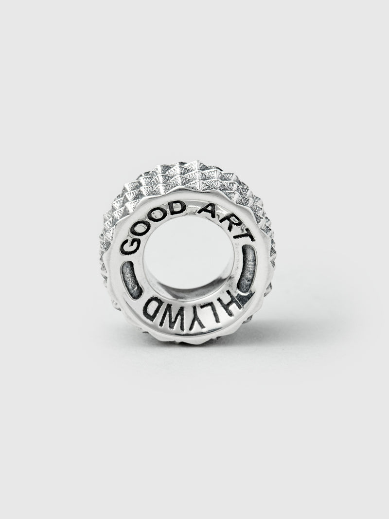 Goosebumps Rondel in Sterling Silver