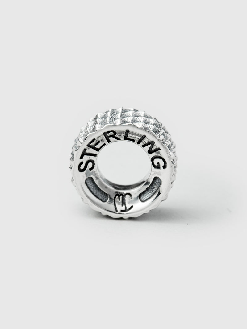 Goosebumps Rondel in Sterling Silver