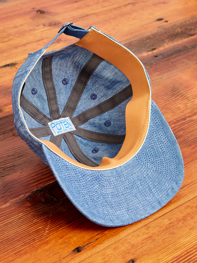 Chambray Cap in Blue