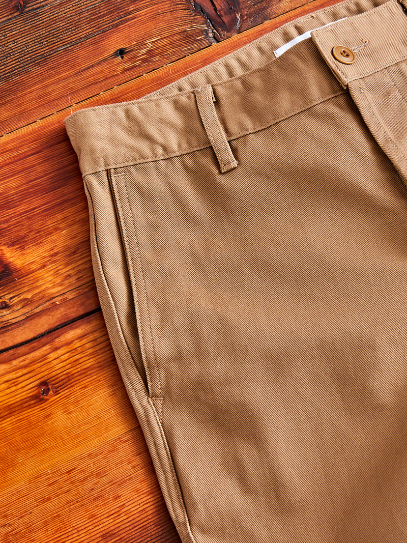 Work Pant in Tan Twill