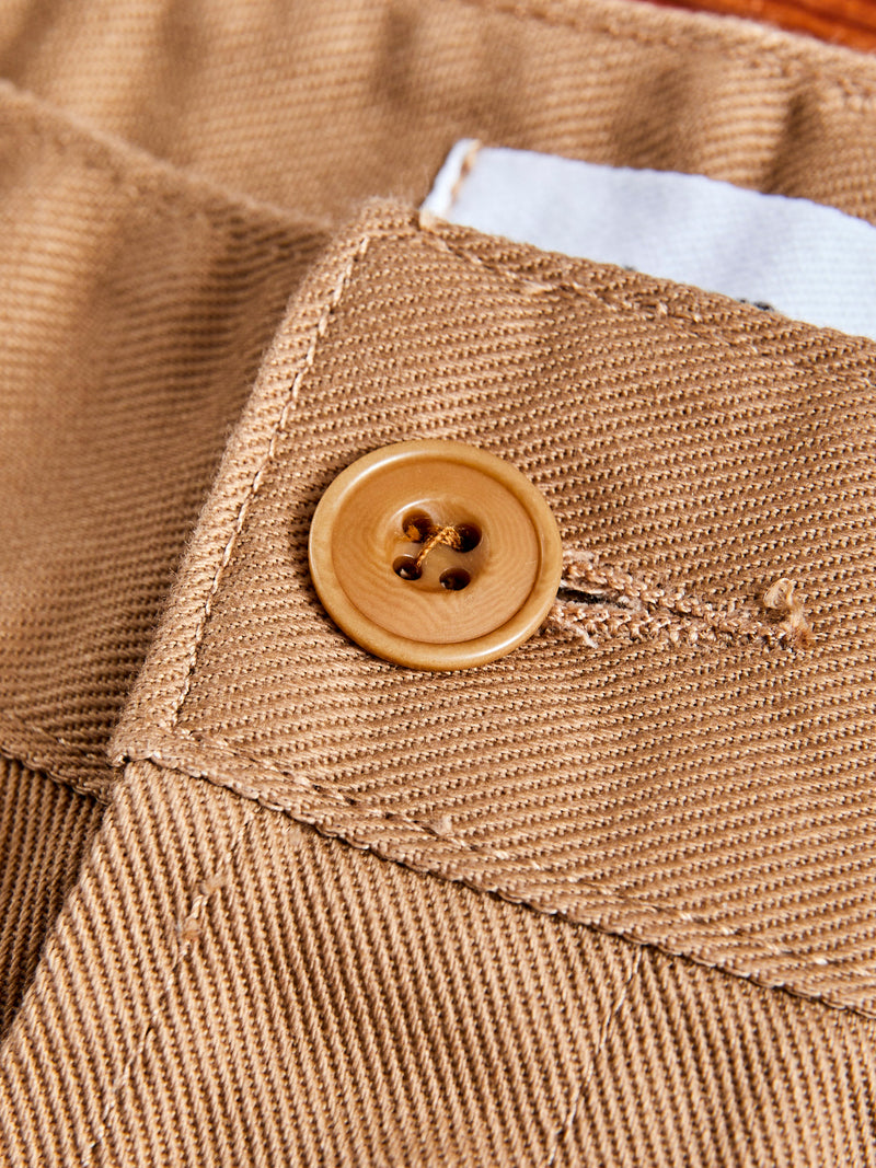 Work Pant in Tan Twill