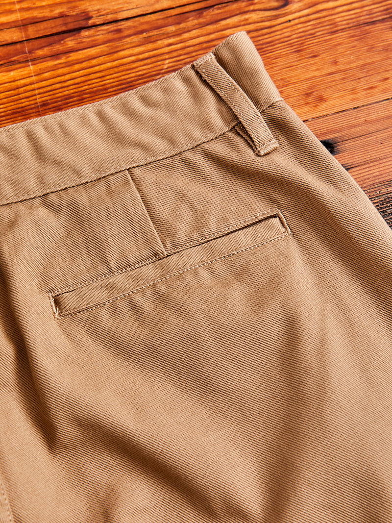 Work Pant in Tan Twill