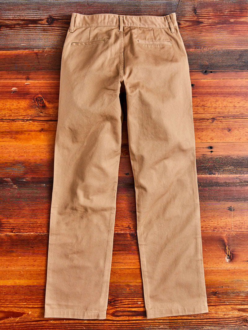 Work Pant in Tan Twill