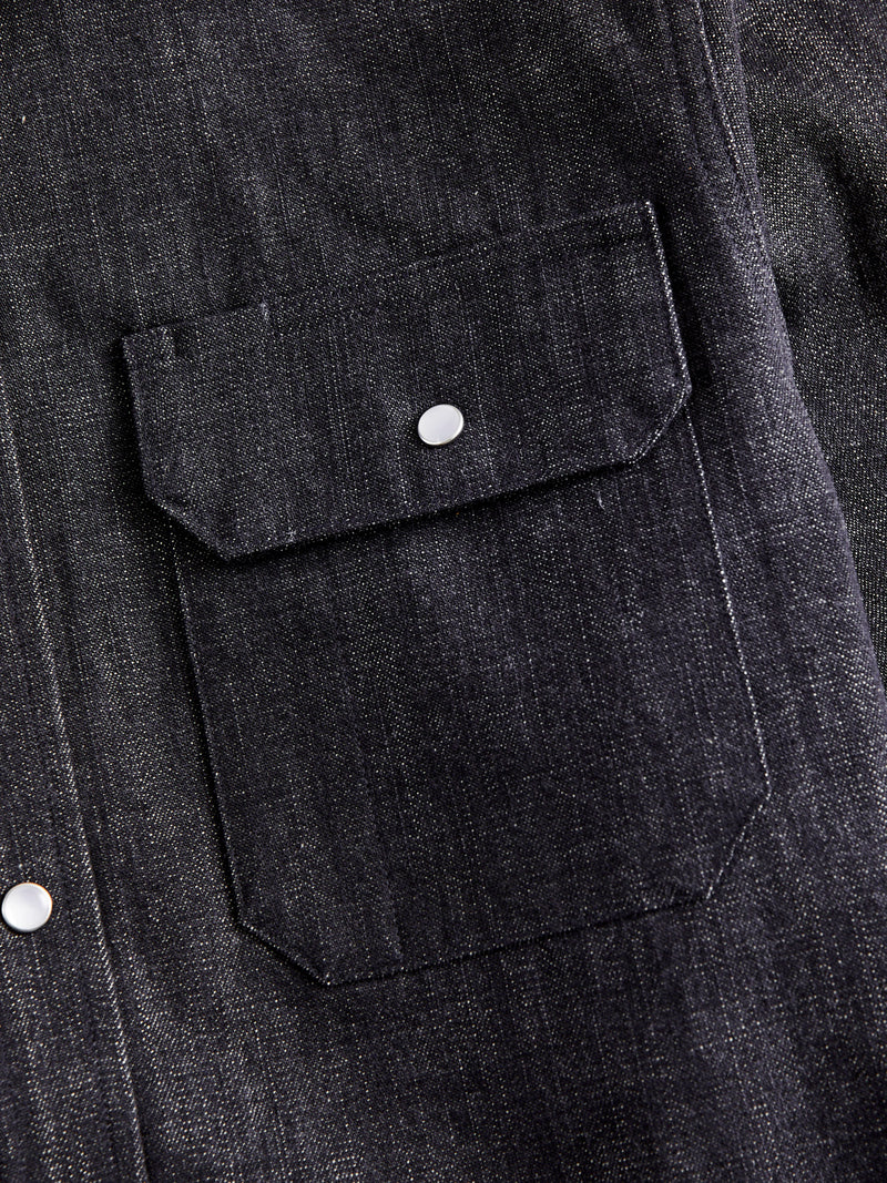 Drover Overshirt in Slate Denim