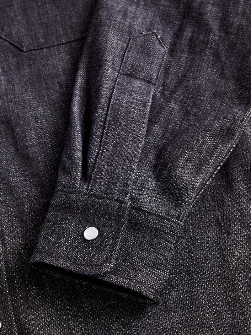 Drover Overshirt in Slate Denim