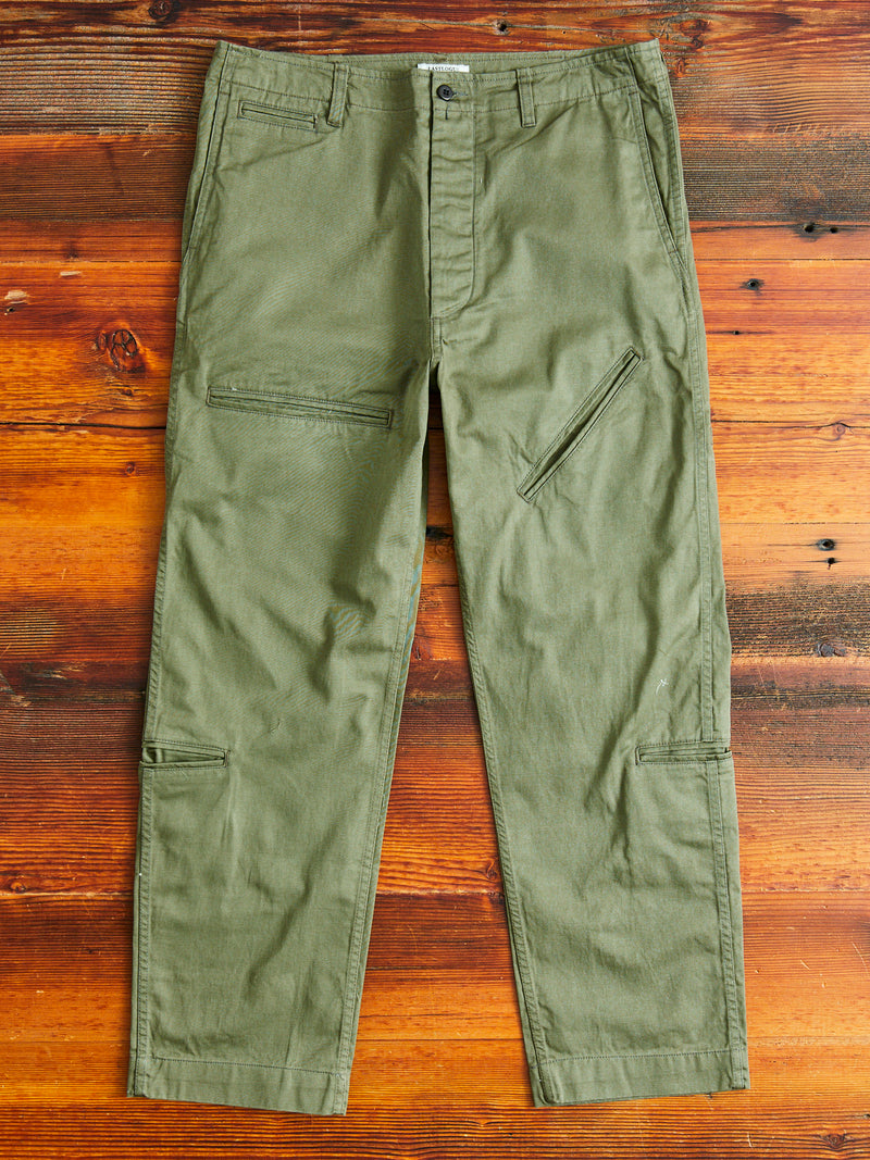 Explorer 10P Pants in Olive Backsatin