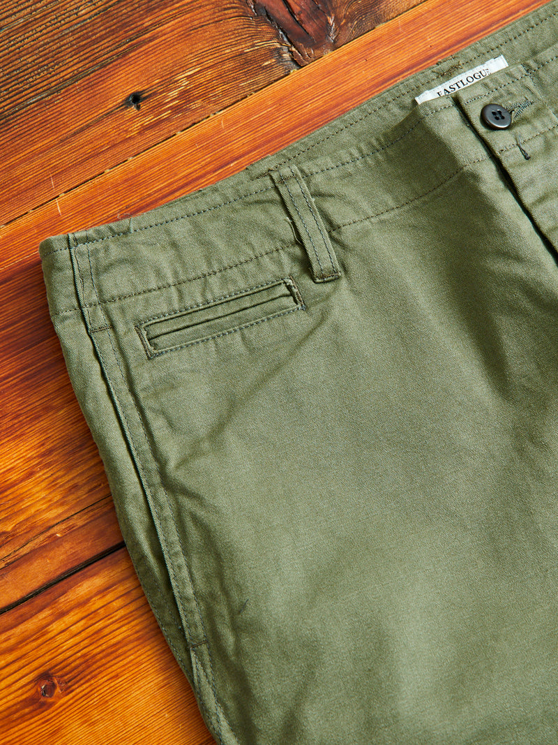 Explorer 10P Pants in Olive Backsatin