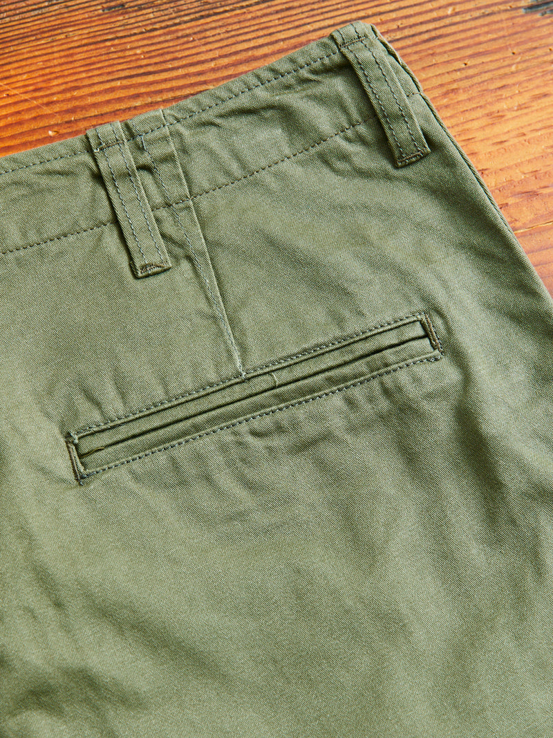 Explorer 10P Pants in Olive Backsatin