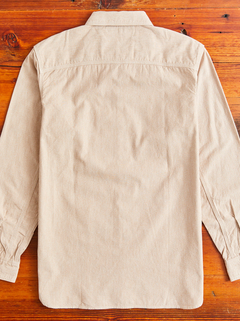 Archaic Chambray Work Shirt in Covert Beige