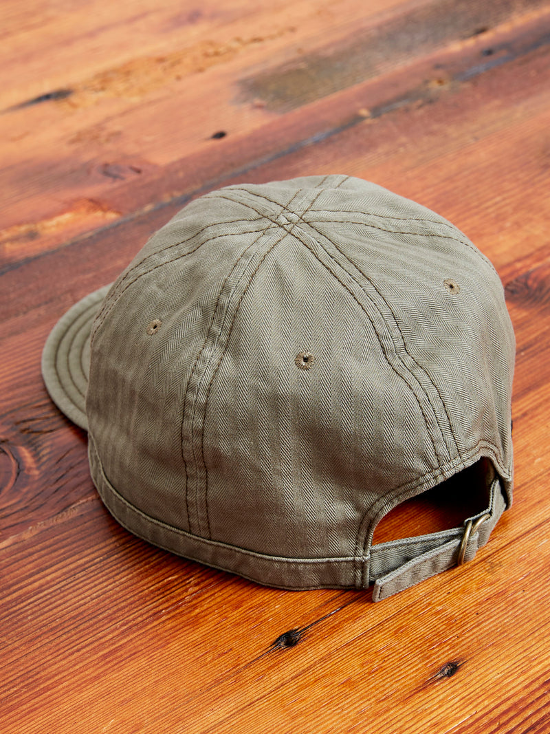 Herringbone Work Cap in Olive