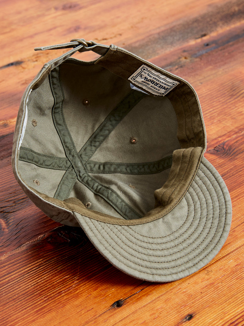 Herringbone Work Cap in Olive