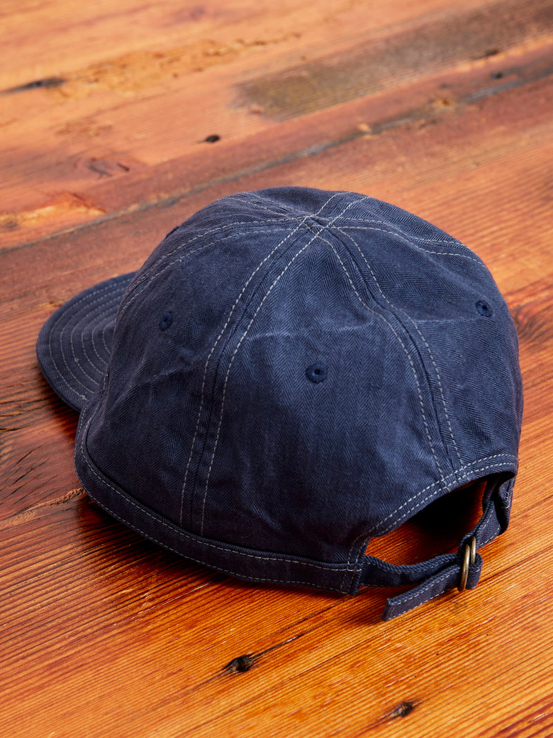 Herringbone Work Cap in Indigo