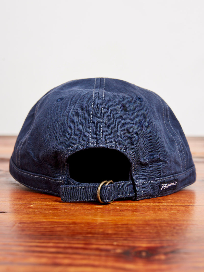 Herringbone Work Cap in Indigo