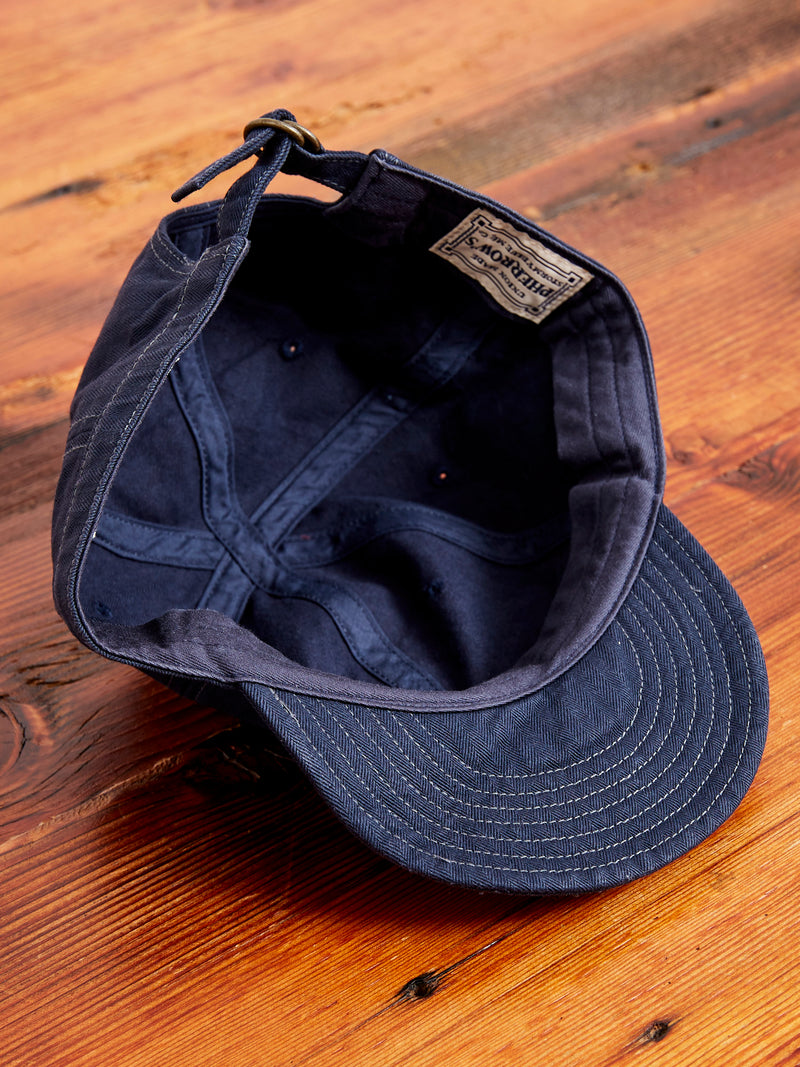 Herringbone Work Cap in Indigo