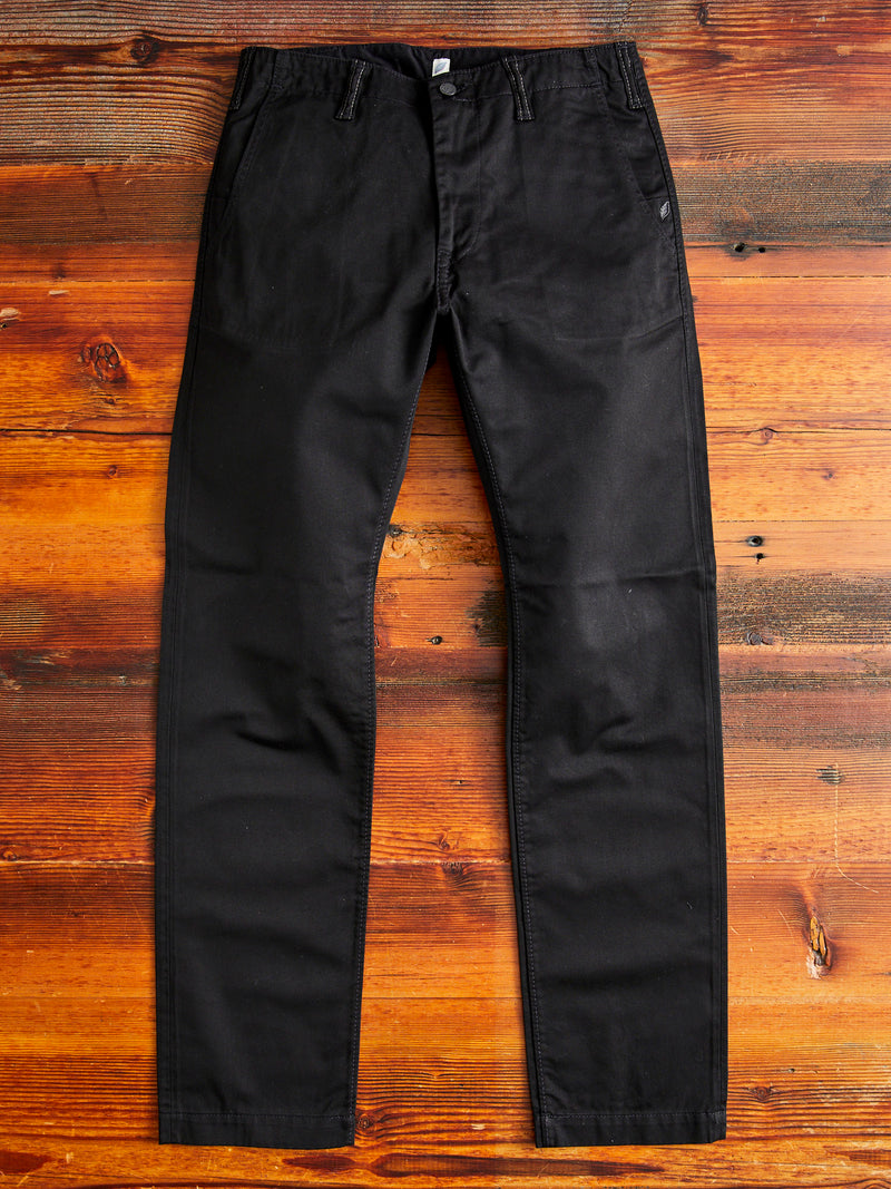 High Density Twill Chino in Black