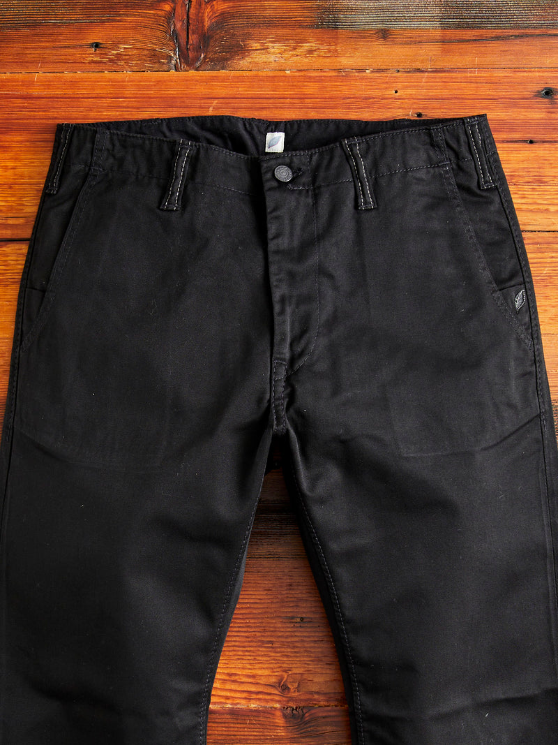 High Density Twill Chino in Black