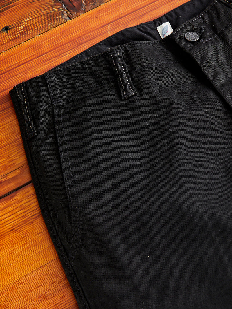 High Density Twill Chino in Black