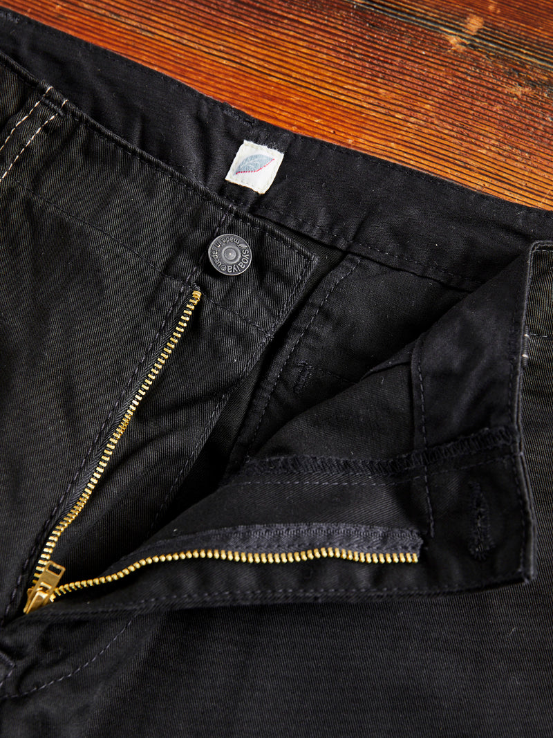 High Density Twill Chino in Black