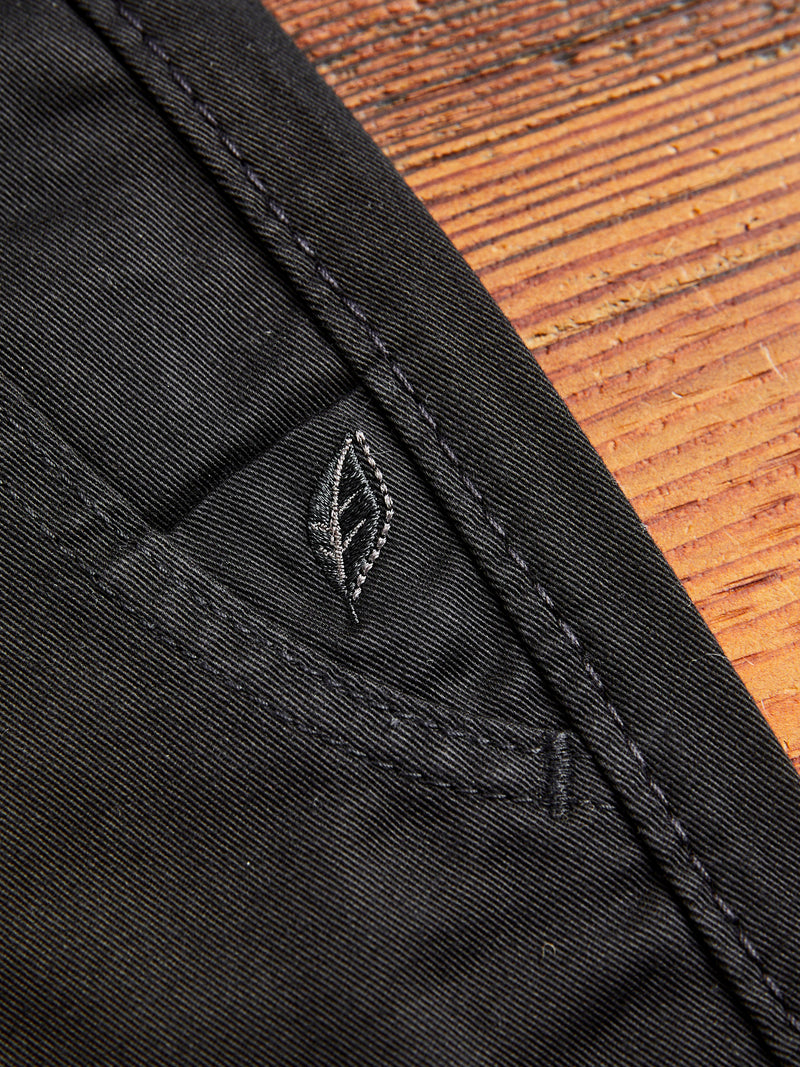 High Density Twill Chino in Black