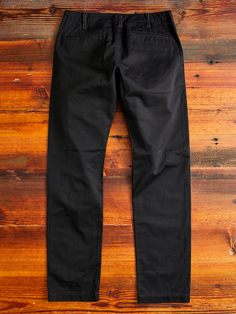 High Density Twill Chino in Black