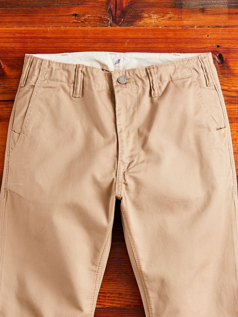 High Density Twill Chino in Beige