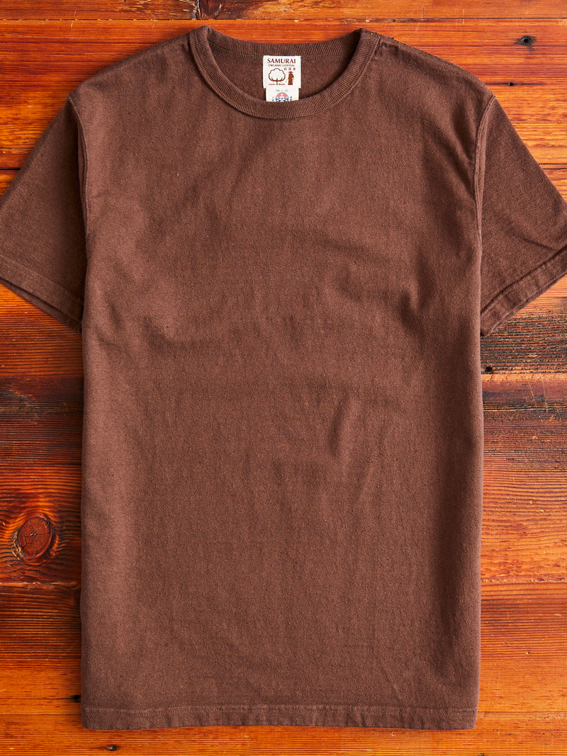 "Samurai Cotton Project" T-Shirt in Kuri Dark