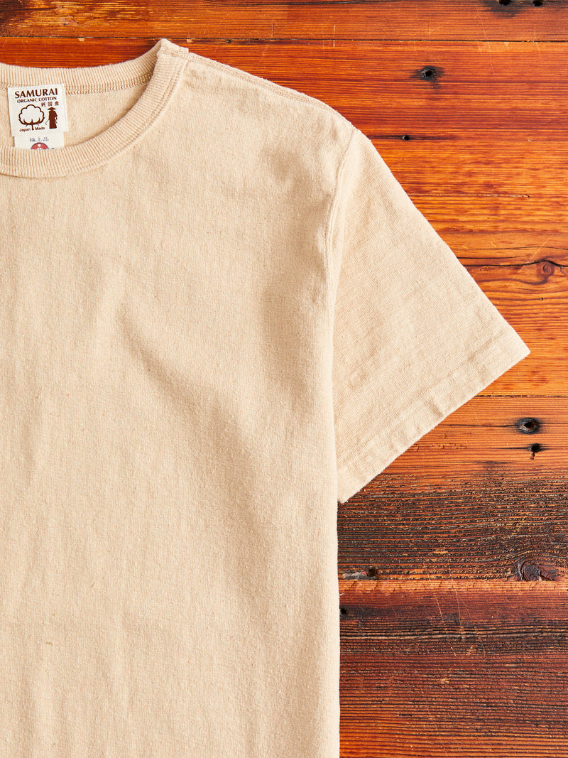 "Samurai Cotton Project" T-Shirt in Kuri Light