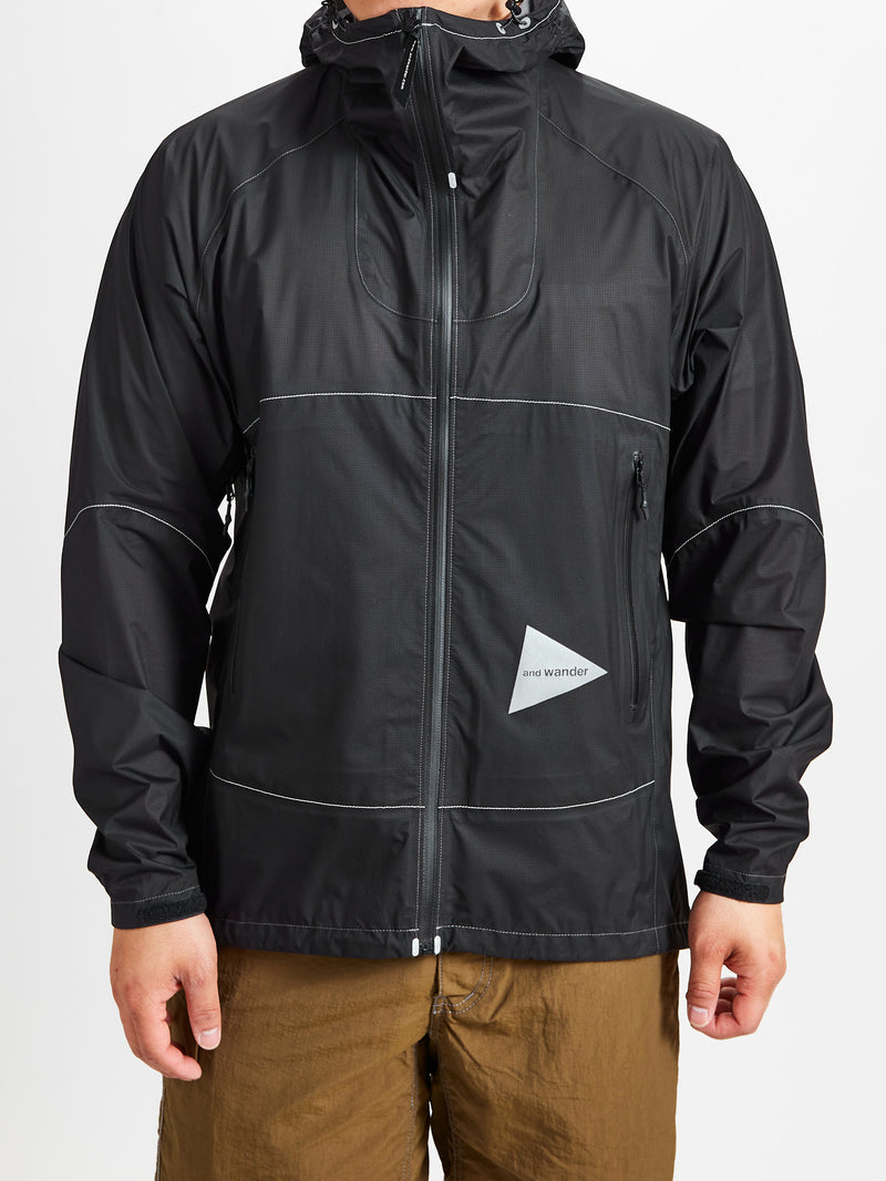 3L Ultra Light Rain Jacket in Black